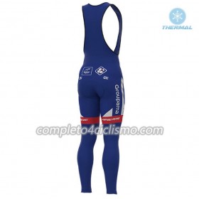 Completo Maglia ML + Pantaloncino con bretelle ML 2018 FDJ N001 Winter Invernale
